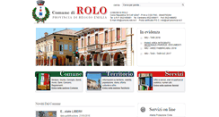 Desktop Screenshot of comune.rolo.re.it